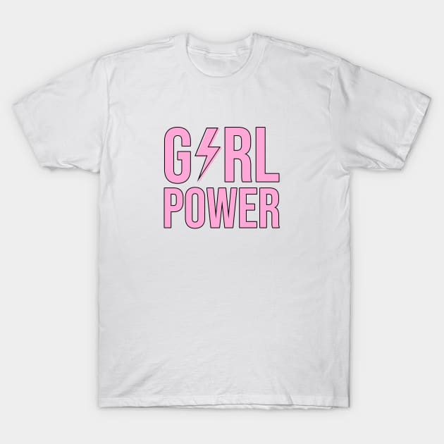 Girl Power Flash Pink T-Shirt by lukassfr